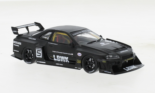 Nissan LB-ER34 Super Silhouette Skyline 2020 Zwart - 1:43